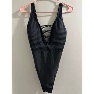 🔴Athena black one piece swim suit size 6